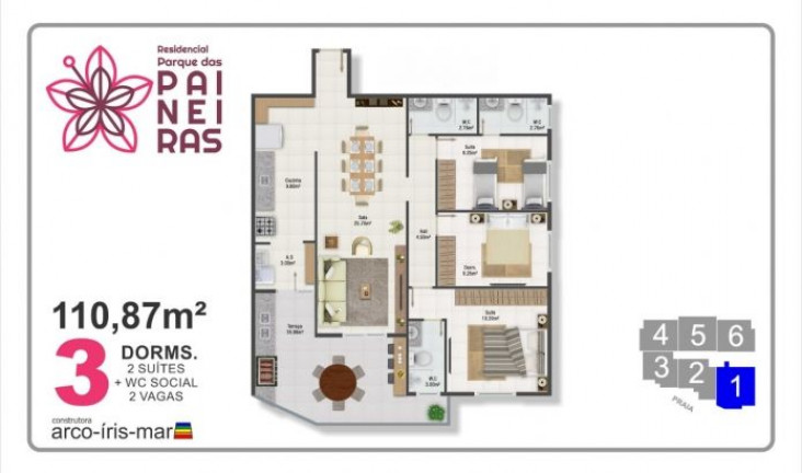 Imagem Apartamento com 2 Quartos à Venda, 88 m² em Maracanã - Praia Grande Imagem Apartamento com 2 Quartos à Venda, 88 m² em Maracanã - Praia Grande
