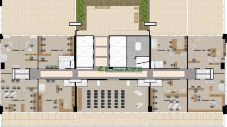 Imagem Sala Comercial à Venda, 200 m² em Centro - Curitiba