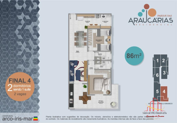 Imagem Apartamento com 2 Quartos à Venda, 69 m² em Jd. Imperador - Praia Grande Imagem Apartamento com 2 Quartos à Venda, 69 m² em Jd. Imperador - Praia Grande
