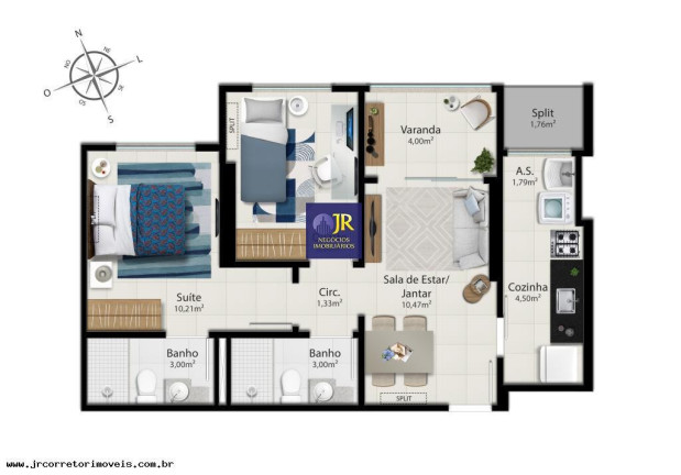 Imagem Imóvel com 2 Quartos à Venda, 59 m² em Jockey De Itaparica - Vila Velha Imagem Imóvel com 2 Quartos à Venda, 59 m² em Jockey De Itaparica - Vila Velha