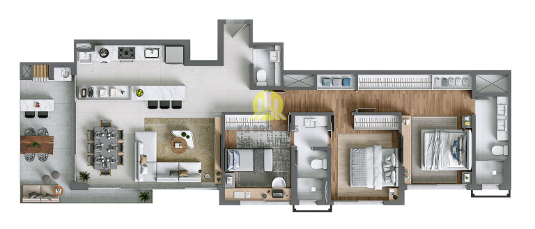 Imagem Apartamento com 3 Quartos à Venda, 107 m² em Bigorrilho - Curitiba Imagem Apartamento com 3 Quartos à Venda, 107 m² em Bigorrilho - Curitiba