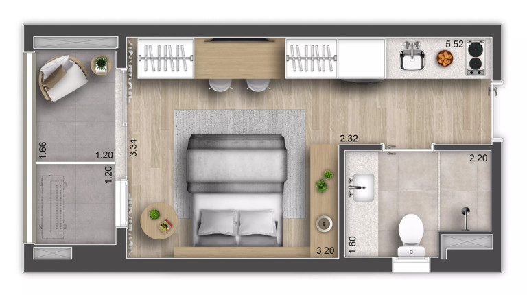 Imagem Imóvel com 1 Quarto à Venda, 35 m² em Butantã - São Paulo