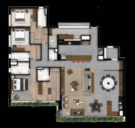 Imagem Apartamento com 4 Quartos à Venda, 201 m² em Brooklin Novo - São Paulo Imagem Apartamento com 4 Quartos à Venda, 201 m² em Brooklin Novo - São Paulo