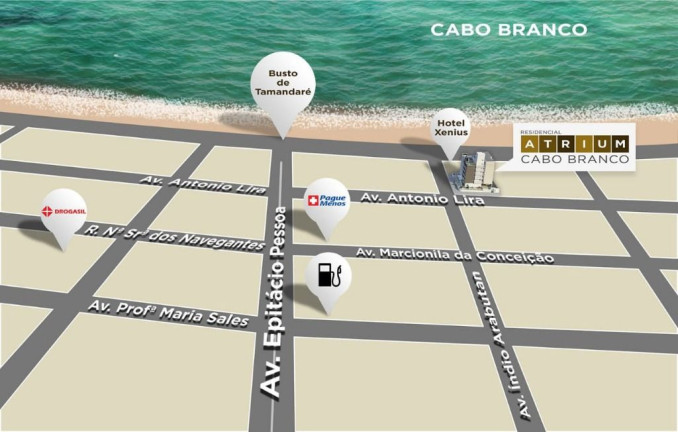 Imagem Apartamento com 2 Quartos à Venda, 70 m² em Cabo Branco - João Pessoa
