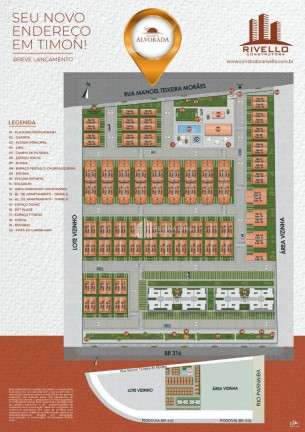 Imagem Casa com 2 Quartos à Venda, 69 m² em Cajueiro - Timon