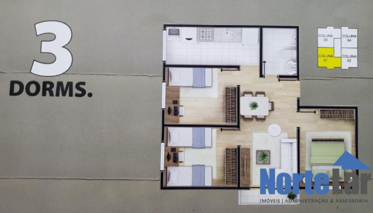 Imagem Apartamento com 3 Quartos à Venda, 50 m² em Vila Amália (zona Norte) - São Paulo Imagem Apartamento com 3 Quartos à Venda, 50 m² em Vila Amália (zona Norte) - São Paulo