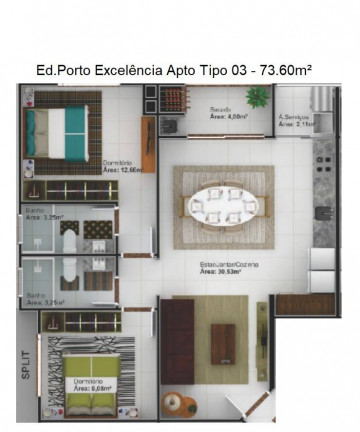 Imagem Apartamento com 2 Quartos à Venda, 69 m² em Alto Perequê - Porto Belo Imagem Apartamento com 2 Quartos à Venda, 69 m² em Alto Perequê - Porto Belo