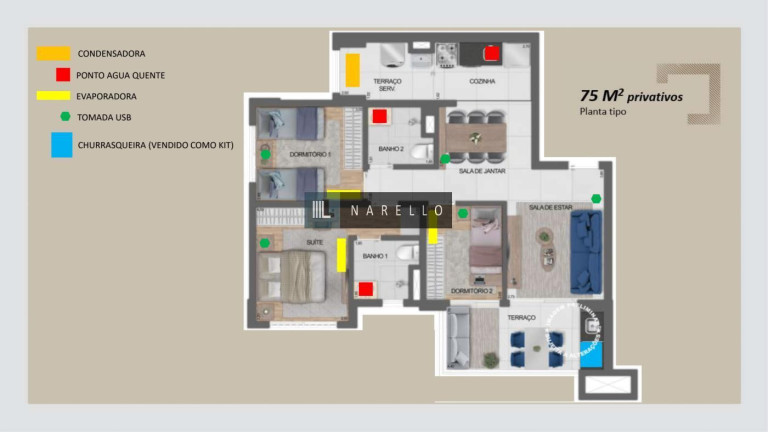 Imagem Apartamento com 2 Quartos à Venda, 46 m² em Ipiranga - São Paulo