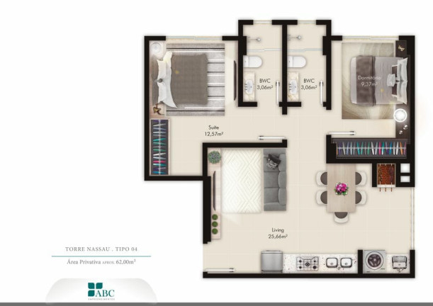 Imagem Apartamento com 2 Quartos à Venda, 62 m² em Morretes - Itapema Imagem Apartamento com 2 Quartos à Venda, 62 m² em Morretes - Itapema