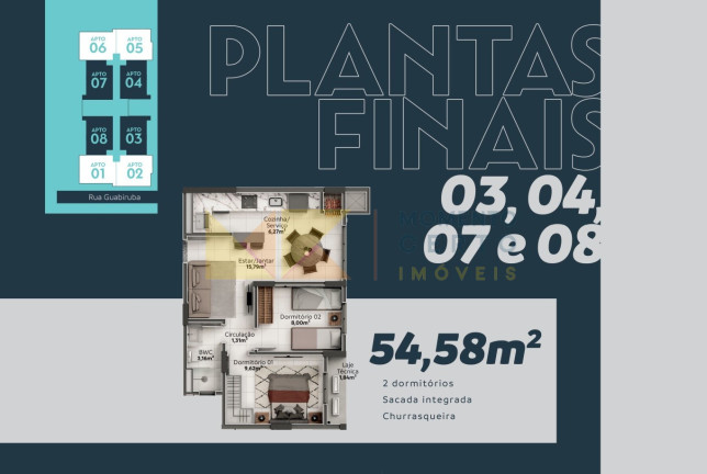 Imagem Apartamento com 2 Quartos à Venda, 54 m² em água Verde - Blumenau Imagem Apartamento com 2 Quartos à Venda, 54 m² em água Verde - Blumenau