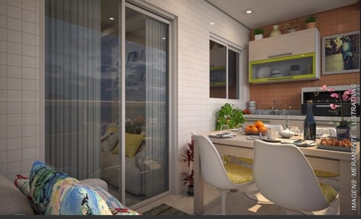Apartamento com 2 Quartos à Venda, 57 m² em Guilhermina - Praia Grande