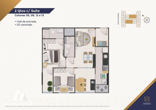 Imagem Apartamento com 2 Quartos à Venda, 58 m² em Itaparica - Vila Velha Imagem Apartamento com 2 Quartos à Venda, 58 m² em Itaparica - Vila Velha
