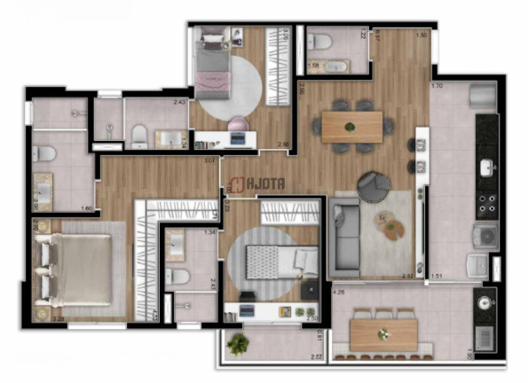 Imagem Apartamento com 3 Quartos à Venda, 98 m² em Iguatemi Shopping - São José Do Rio Preto Imagem Apartamento com 3 Quartos à Venda, 98 m² em Iguatemi Shopping - São José Do Rio Preto