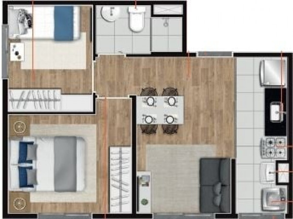 Imagem Apartamento com 2 Quartos à Venda, 36 m² em Jardim Miriam - São Paulo Imagem Apartamento com 2 Quartos à Venda, 36 m² em Jardim Miriam - São Paulo