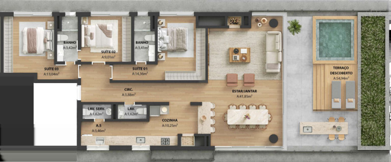 Imagem Apartamento com 3 Quartos à Venda, 153 m² em Bela Vista - Porto Alegre Imagem Apartamento com 3 Quartos à Venda, 153 m² em Bela Vista - Porto Alegre