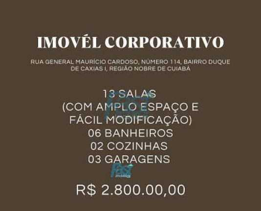 Imagem Sala Comercial à Venda, 350 m² em Goiabeira - Cuiabá Imagem Sala Comercial à Venda, 350 m² em Goiabeira - Cuiabá