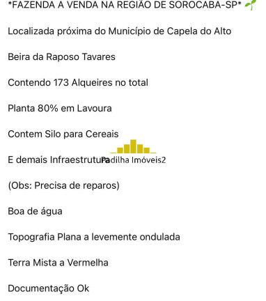 Imagem Fazenda à Venda, 174 m² em Rural - Capela Do Alto