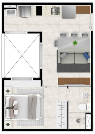 Imagem Apartamento com 1 Quarto à Venda, 25 m² em Vila Sônia - São Paulo Imagem Apartamento com 1 Quarto à Venda, 25 m² em Vila Sônia - São Paulo