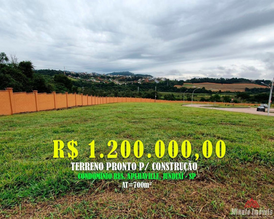 Terreno à Venda, 700 m² em Chácara Terra Nova - Jundiaí