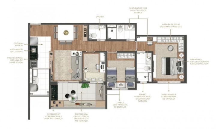 Imagem Apartamento com 3 Quartos à Venda, 83 m² em Santo Amaro - São Paulo