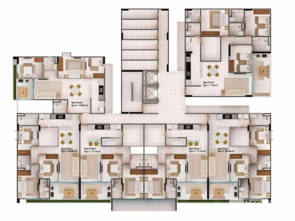 Imagem Apartamento com 2 Quartos à Venda, 75 m² em Camboinha - Cabedelo