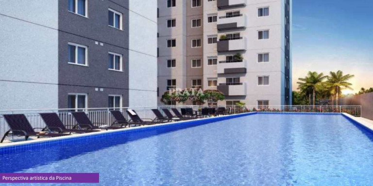 Apartamento com 2 Quartos à Venda, 42 m² em Jabaquara - Santos