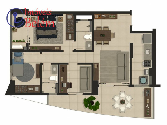 Imagem Apartamento com 3 Quartos à Venda, 85 m² em Jurunas - Belém Imagem Apartamento com 3 Quartos à Venda, 85 m² em Jurunas - Belém
