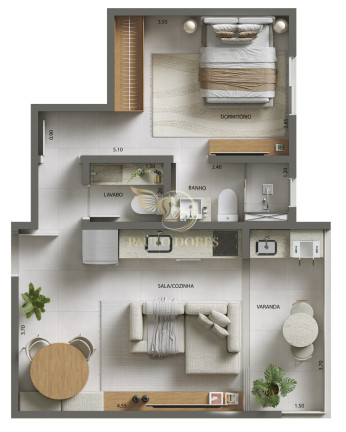 Imagem Apartamento com 2 Quartos à Venda, 66 m² em Martim De Sa - Caraguatatuba