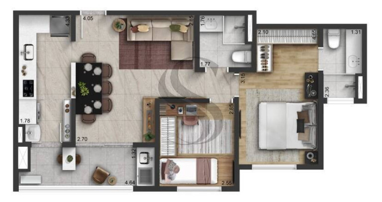 Imagem Apartamento com 3 Quartos à Venda, 97 m² em Vila Espírito Santo - Sorocaba