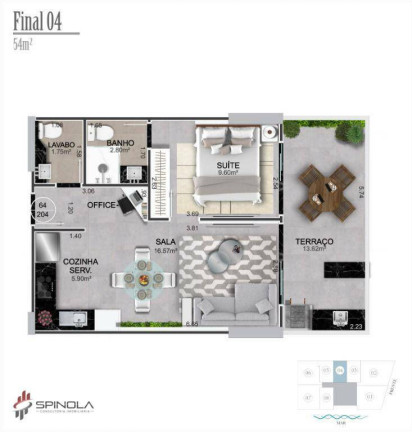 Imagem Cobertura com 2 Quartos à Venda, 114 m² em Vilamar - Praia Grande