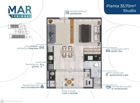 Imagem Apartamento à Venda, 35 m² em Toninhas - Ubatuba Imagem Apartamento à Venda, 35 m² em Toninhas - Ubatuba
