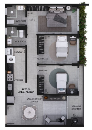 Imagem Imóvel com 1 Quarto à Venda, 29 m² em Jardim Oceania - João Pessoa Imagem Imóvel com 1 Quarto à Venda, 29 m² em Jardim Oceania - João Pessoa