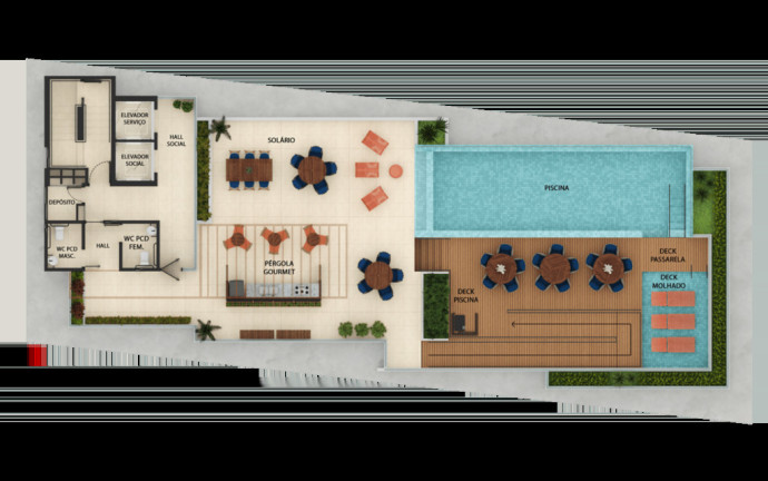 Imagem Apartamento com 1 Quarto à Venda, 29 m² em Tambaú - João Pessoa