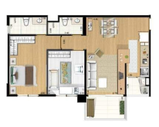 Imagem Imóvel com 2 Quartos à Venda, 62 m² em Saúde - São Paulo Imagem Imóvel com 2 Quartos à Venda, 62 m² em Saúde - São Paulo
