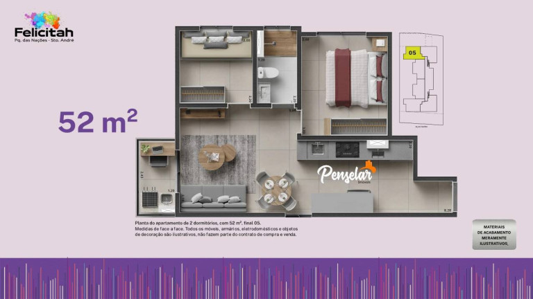 Imagem Apartamento com 2 Quartos à Venda, 44 m² em Parque Das Nações - Santo André Imagem Apartamento com 2 Quartos à Venda, 44 m² em Parque Das Nações - Santo André