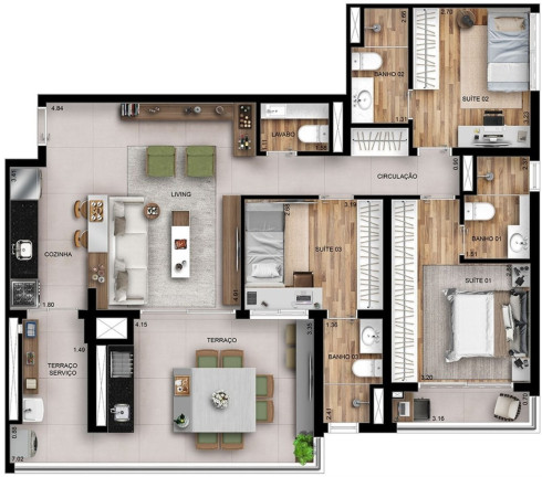 Imagem Apartamento com 3 Quartos à Venda, 112 m² em Tatuapé - São Paulo