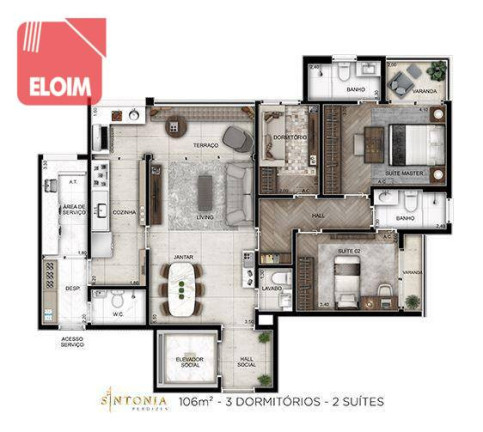 Imagem Apartamento com 3 Quartos à Venda, 106 m² em Perdizes - São Paulo Imagem Apartamento com 3 Quartos à Venda, 106 m² em Perdizes - São Paulo