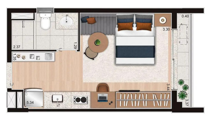 Imagem Apartamento à Venda, 24 m² em Pinheiros - São Paulo Imagem Apartamento à Venda, 24 m² em Pinheiros - São Paulo