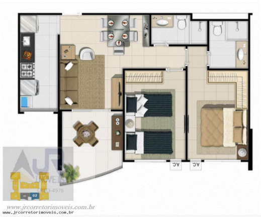 Imagem Apartamento com 2 Quartos à Venda, 68 m² em Praia Itaparica - Vila Velha