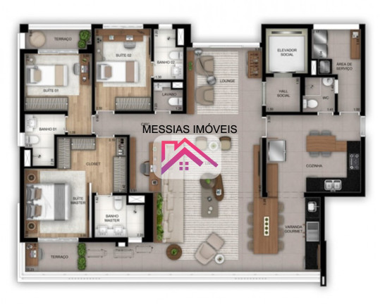 Imagem Imóvel com 3 Quartos à Venda, 160 m² em Vila Olímpia - São Paulo