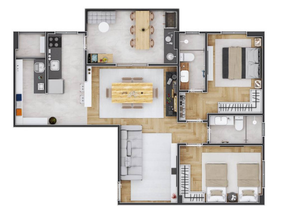 Imagem Apartamento com 2 Quartos à Venda, 73 m² em Forte - Praia Grande