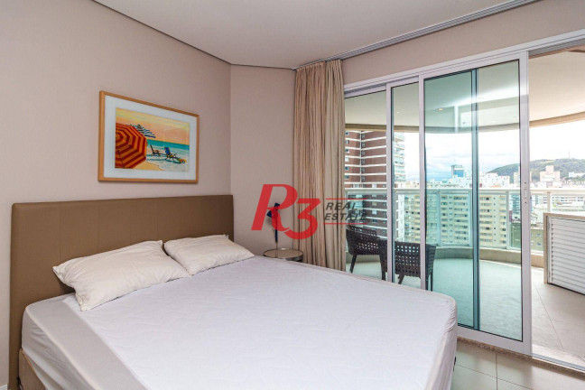 Imagem Apartamento com 1 Quarto para Alugar, 45 m² em Pompéia - Santos