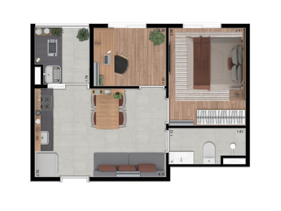 Imagem Apartamento com 2 Quartos à Venda, 37 m² em Santo Amaro - São Paulo Imagem Apartamento com 2 Quartos à Venda, 37 m² em Santo Amaro - São Paulo