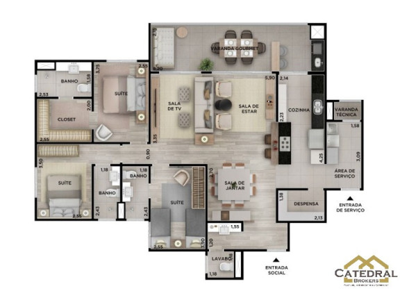 Imagem Apartamento com 3 Quartos à Venda, 141 m² em Jardim Campos Elísios - Jundiaí Imagem Apartamento com 3 Quartos à Venda, 141 m² em Jardim Campos Elísios - Jundiaí