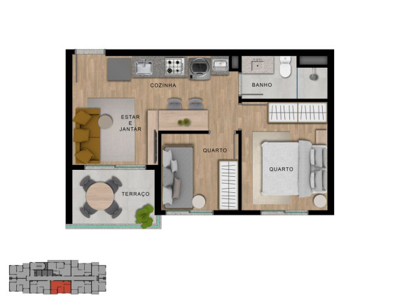 Imagem Apartamento com 2 Quartos à Venda, 38 m² em Vila Sônia - São Paulo Imagem Apartamento com 2 Quartos à Venda, 38 m² em Vila Sônia - São Paulo
