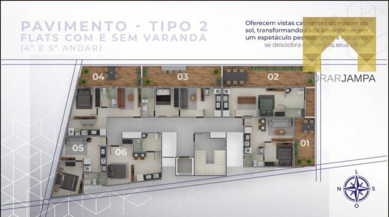 Imagem Apartamento com 1 Quarto à Venda, 28 m² em Cabo Branco - João Pessoa