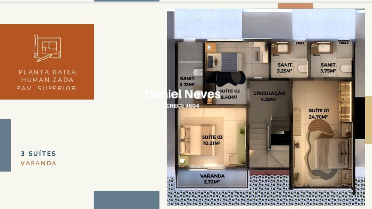 Imagem Casa de Condomínio com 3 Quartos à Venda, 170 m² em Pitangueiras - Lauro De Freitas