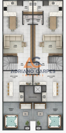 Imagem Cobertura com 3 Quartos à Venda, 161 m² em Centro - Navegantes Imagem Cobertura com 3 Quartos à Venda, 161 m² em Centro - Navegantes