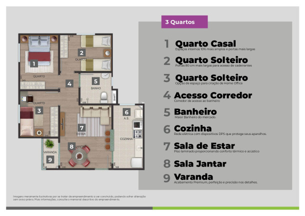 Imagem Apartamento com 3 Quartos à Venda, 69 m² em Jardim Vitória - Belo Horizonte