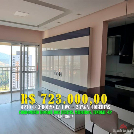 Imagem Apartamento com 3 Quartos à Venda, 80 m² em Medeiros - Jundiaí